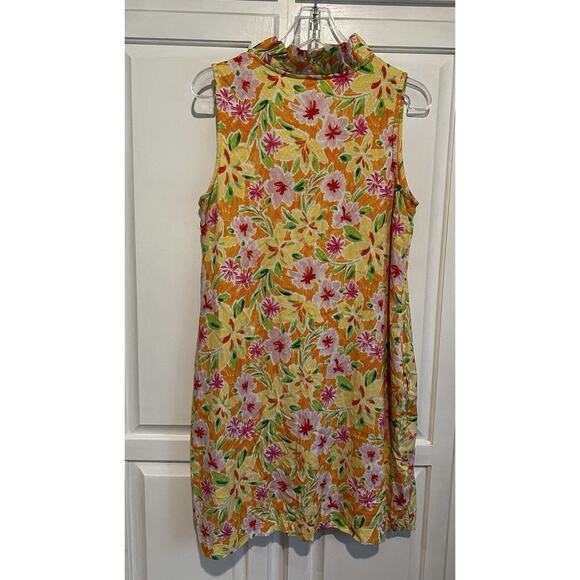 Crown And Ivy Shift Dress Size Medium Floral Sleeveless NWT Beach Costal Resort - Picture 6 of 11